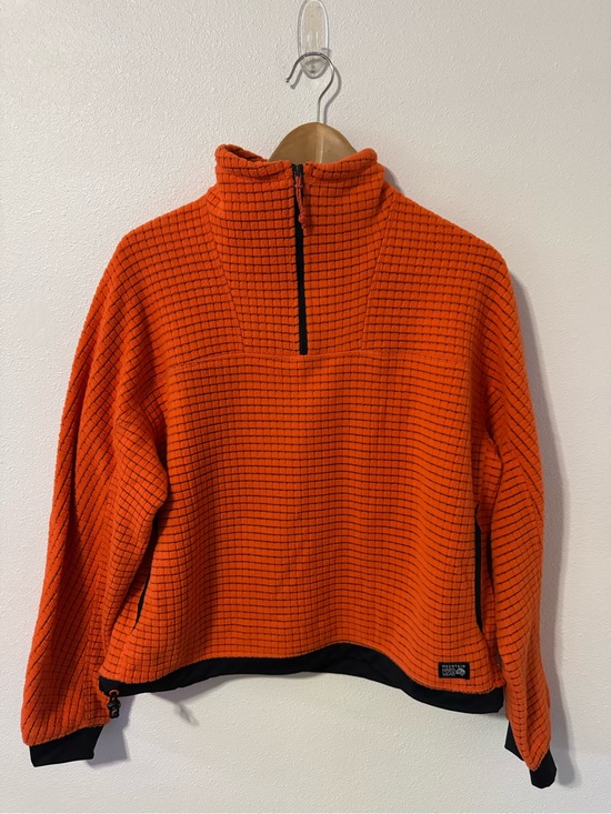 Mountain Hardwear Tops - Mountain Hardwear Summit Grid Big Grid Half Zip Orange Fleece Gorpcore-Small